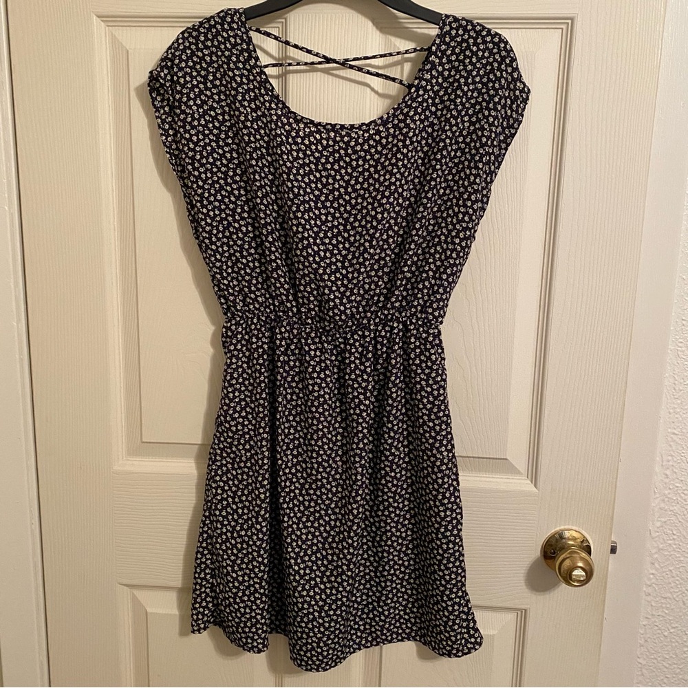 Body Central Black and White Patterned Mini Dress